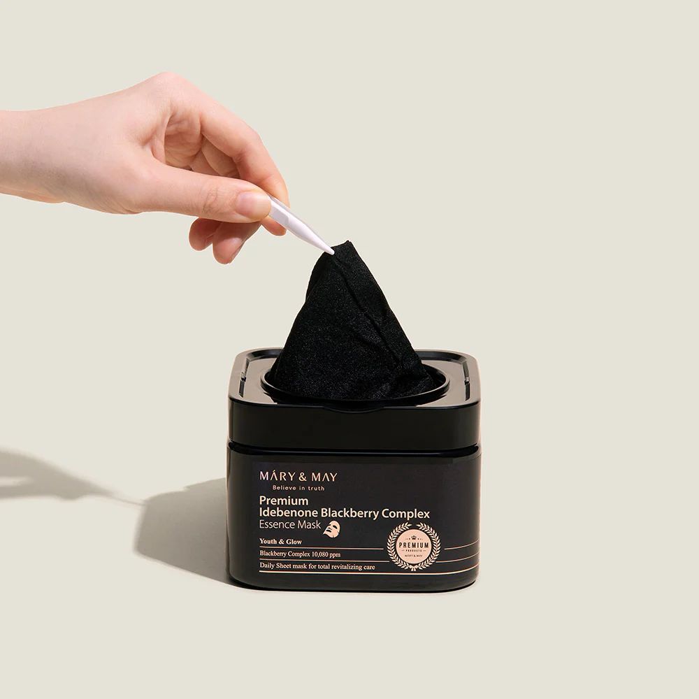 mary & may premium idebenone blackberry complex essence mask - 2